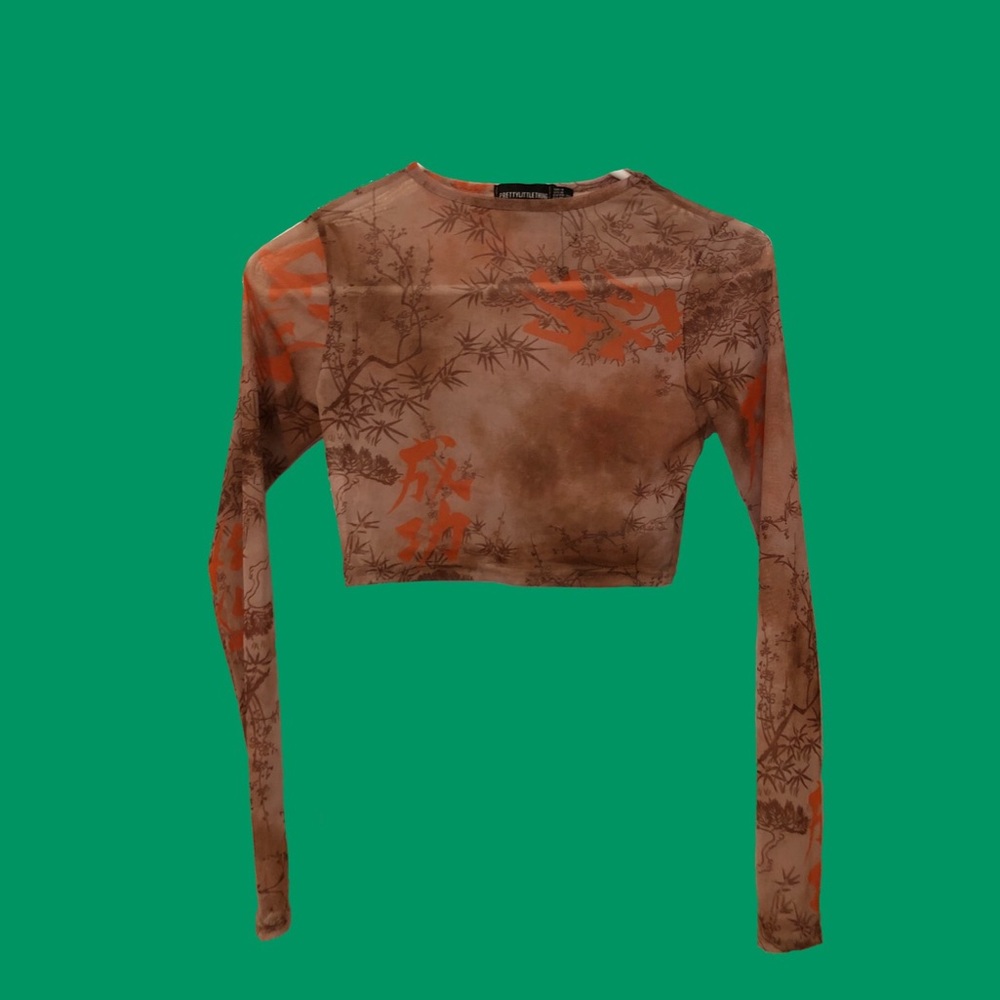 Long sleeve Crop Top